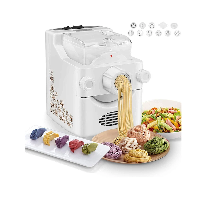 Electric 180W Pasta Maker Machine Automatic Noodle Maker w/11 Pasta Shape  Molds