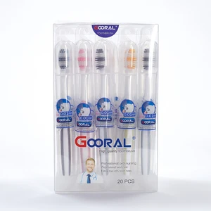 Efficient Oral Care Toothbrush for Adults Soft Bristled Manual Plastic Household Toothbrush Biodegradable Disposable Nylon