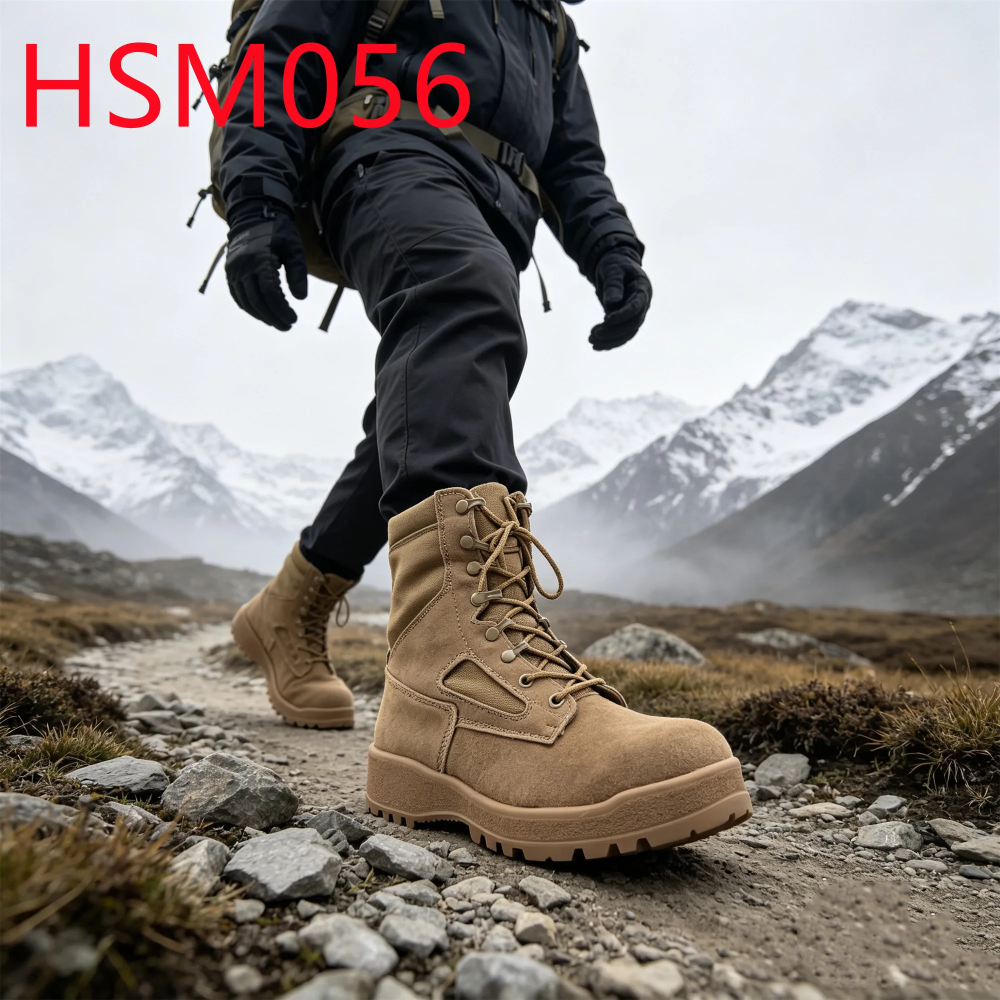 HY,75 Country Popular Impact Proof Sole Hua Singh Combat Boots Water Repellent Nylon Fabric Tactical Boots for Retail HSM056