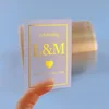 Clear Vinyl with Gold Foil