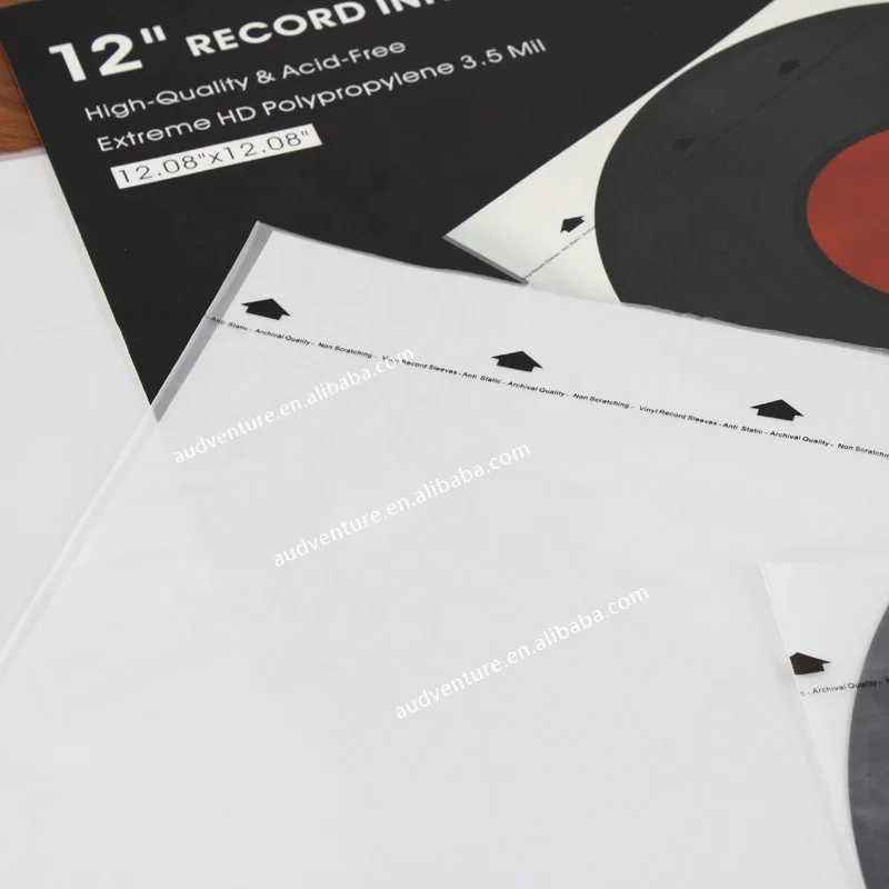 Aanti Static 3 Layer PE Record Sleeves Insert Turntable Player  Style Vinyl Record Inner Sleeves Hot Sale Vinyl Record Sleeves