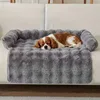 Rabbit fur plush pet mat-dark gray