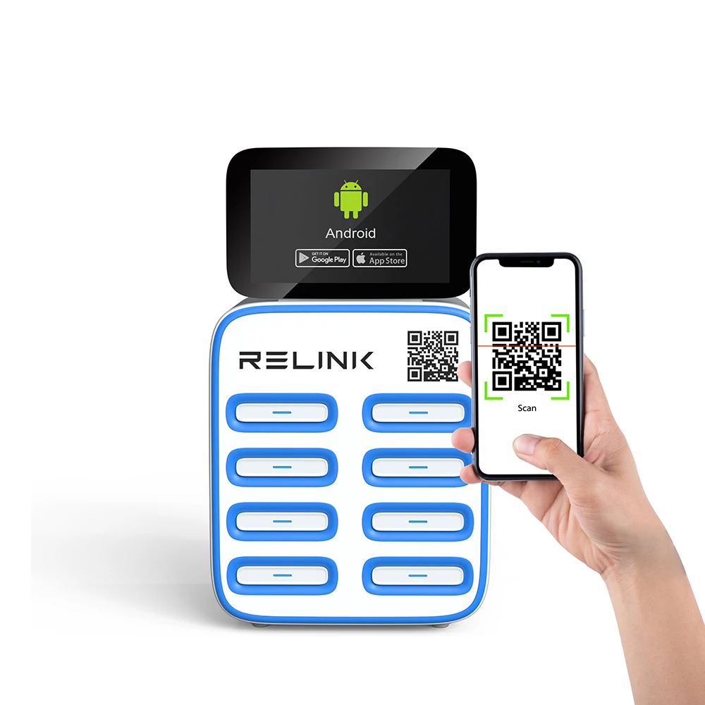 CS-S08 Advertising Multiple Mobile Portable Shared Rental Power Bank Vending Machines