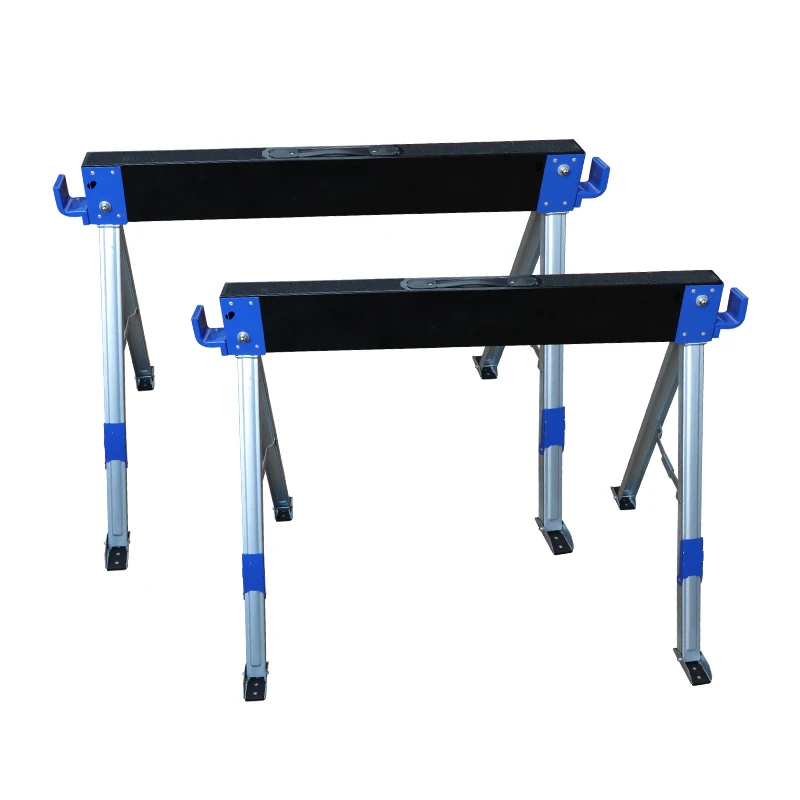 亚马逊工厂热卖双包装可折叠锯马重型木工工作台在木工长凳