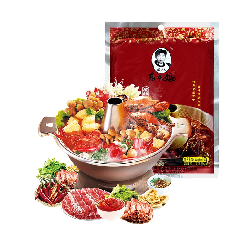 Factory Wholesale Tao Huabi Lao Gan Ma Hot Pot Base Material 160g Hot