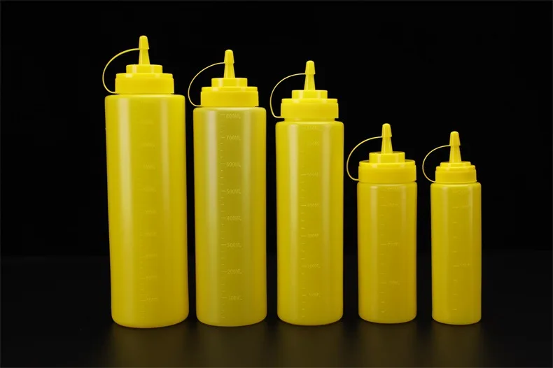 24 Bottle 8 Bottigliette Per Salsa Da 25ml - Con Etichette, Plastica, Portatili, Per Ketchup, Salse Bottiglie Spremitura Condimenti