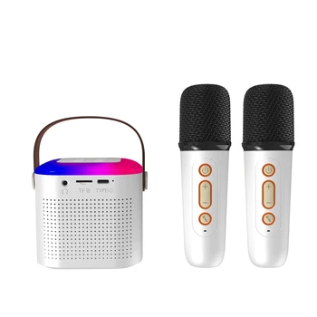 Mini  Bluetooth speaker microphone sound speaker Set for Home Outdoor Entertainment KTV gift for kids family entertainment
