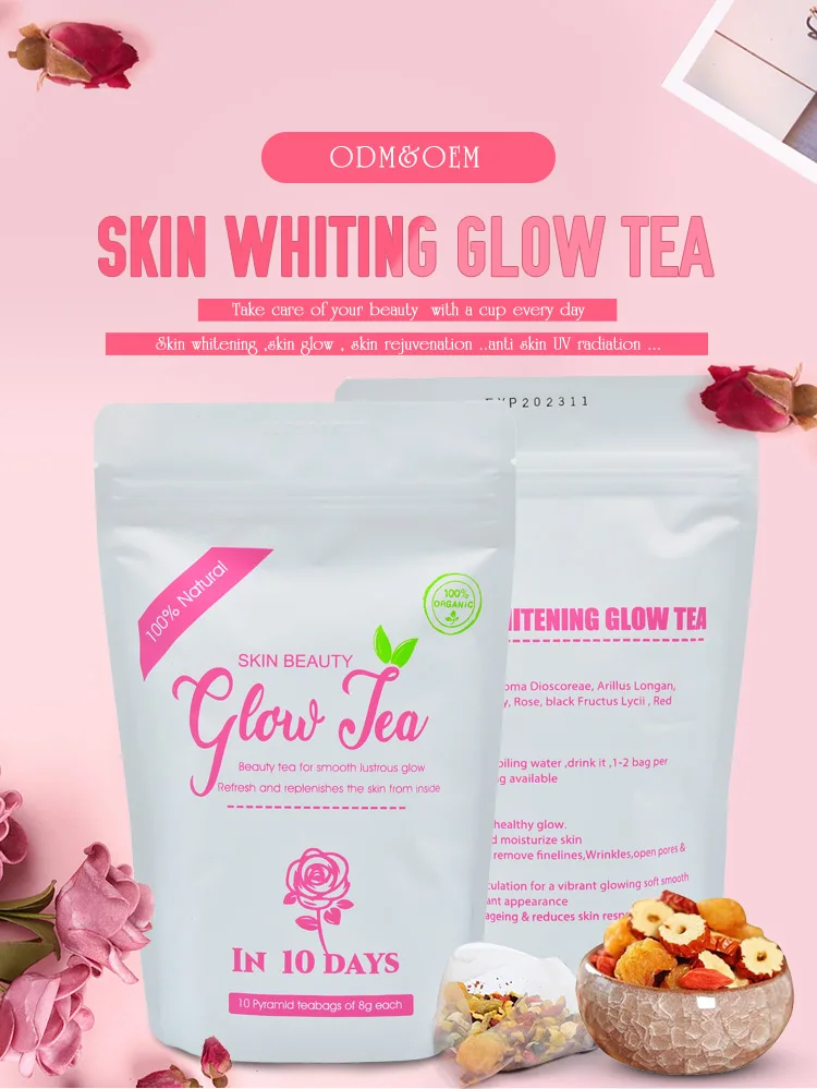 Hot Selling Private Label Natural Skin Glowing Beauty Whitening Glow