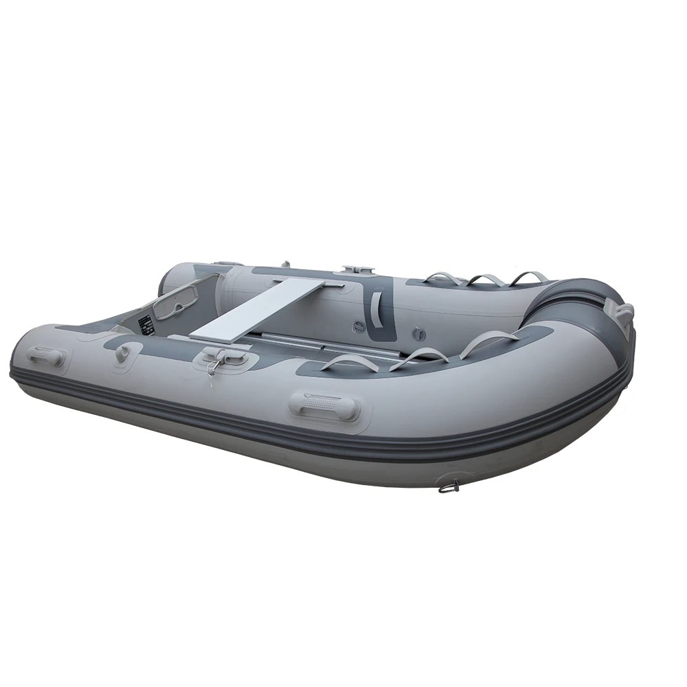 Light Grey And Dark Grey Pvc Rowing Boats 1 Person Fishing Boat Zb-250