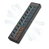 7 USB Data Ports+4 Fast Charging Ports 0.3m Cable with 12V 4A