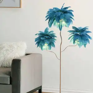 Floor Lamps Home Decor Luxury Modern Designer Designs Ostrich Feathers Floor Light