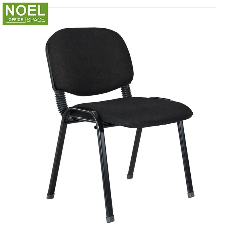 Multi-purpose Fabric Stackable Armless Conference Chair Without Arms