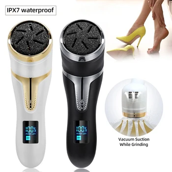 2024 new electric USB rechargeable foot file scrubber remove dead skin foot file portable waterproof vacuum callus remover