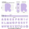 Purple-M(30 letters+1 collar)