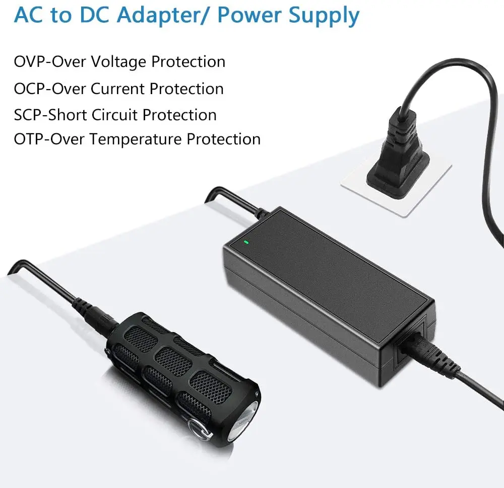 12V 5A Power Adapter - Reliable Desktop AC DC Converter