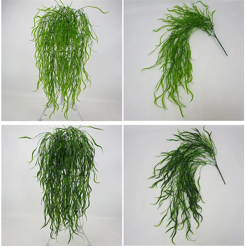 Yo009 Wholesale Artificial Hanging Plants Hanging Flower Plant Rattan