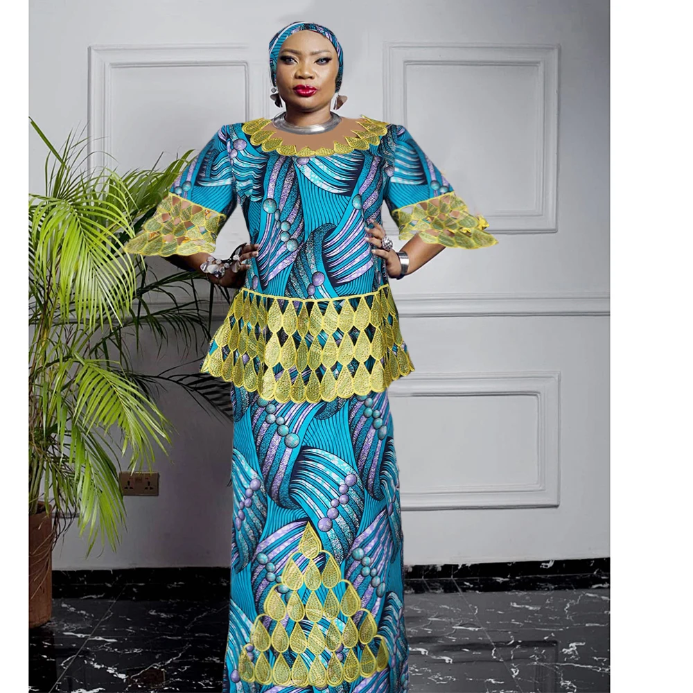 elegant african traditional dresses Luxury Navy Blue Lace Cape Maxi Dress – Elegant Modest Chiffon Evening –  FineLook