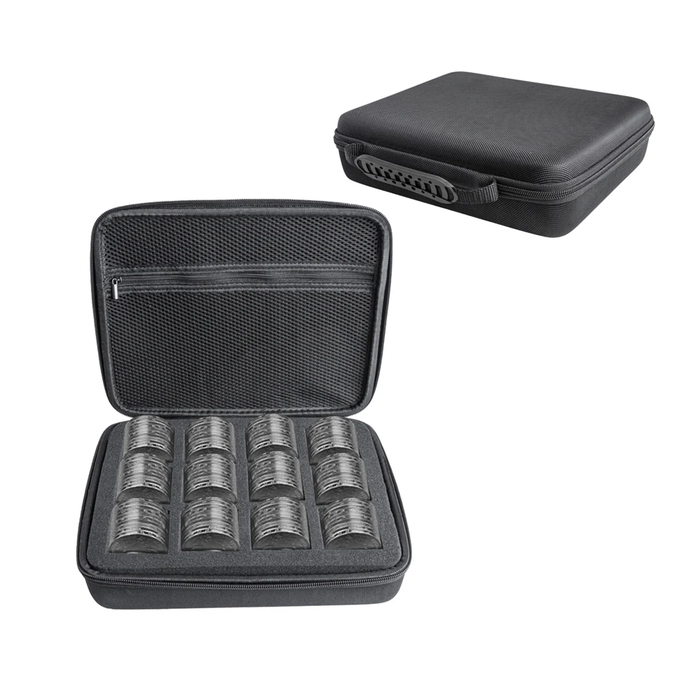 96件50毫米硬币胶囊，带有泡沫垫圈的支架收集器外壳和用于硬币收集器的塑料存储组织容器