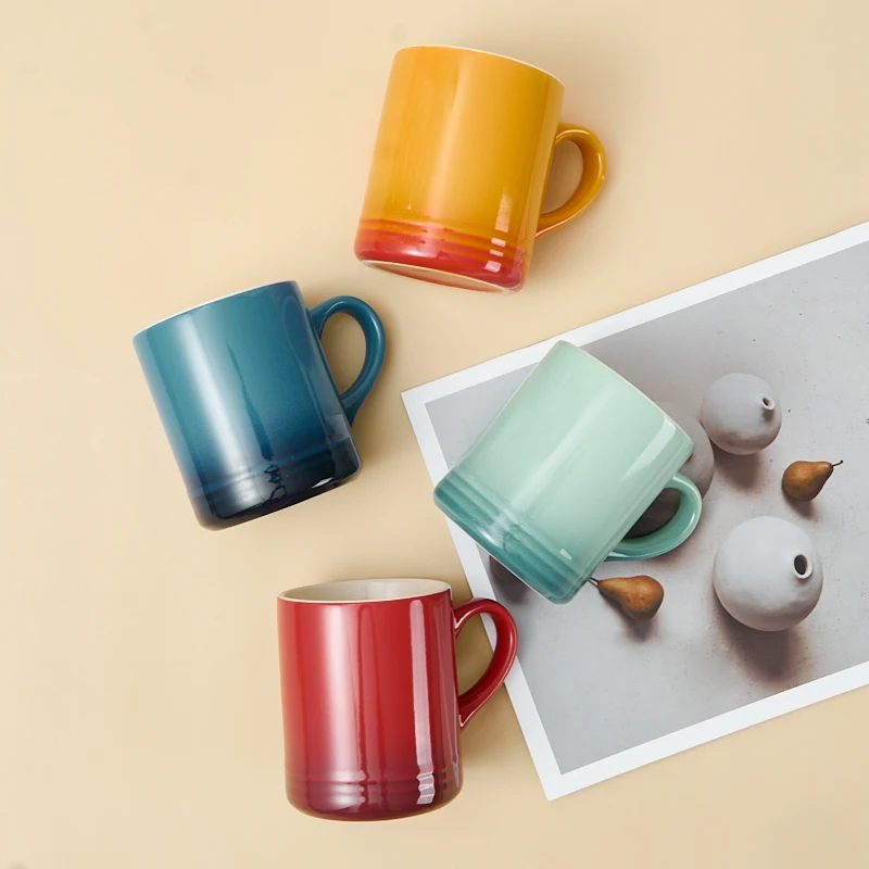 Veitingaframleiðsla sérsniðnar 12 onsar keramikferðakaffikoppur - umhverfisvænir, öruggir í diskvél og hitarefnissveit