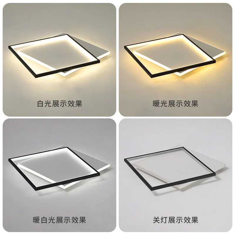 MEEROSEE Bedroom Light Luxury Lustre Led Fall Ceiling LED Lights MD87163