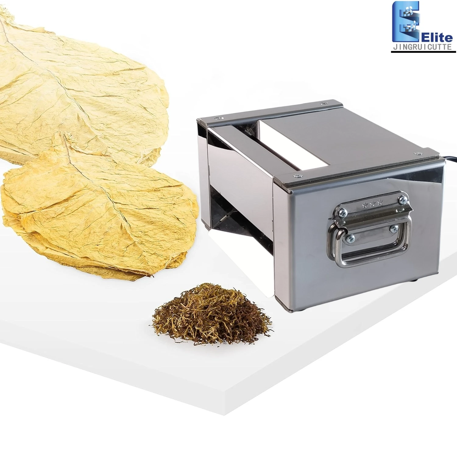 fine cut tobacco shredder Electric Stainless Steel Fine Cut Leaf Cutter for Farm Use Cigarette Leaves  Tobacco Shredder for Cigarette Producers Growers