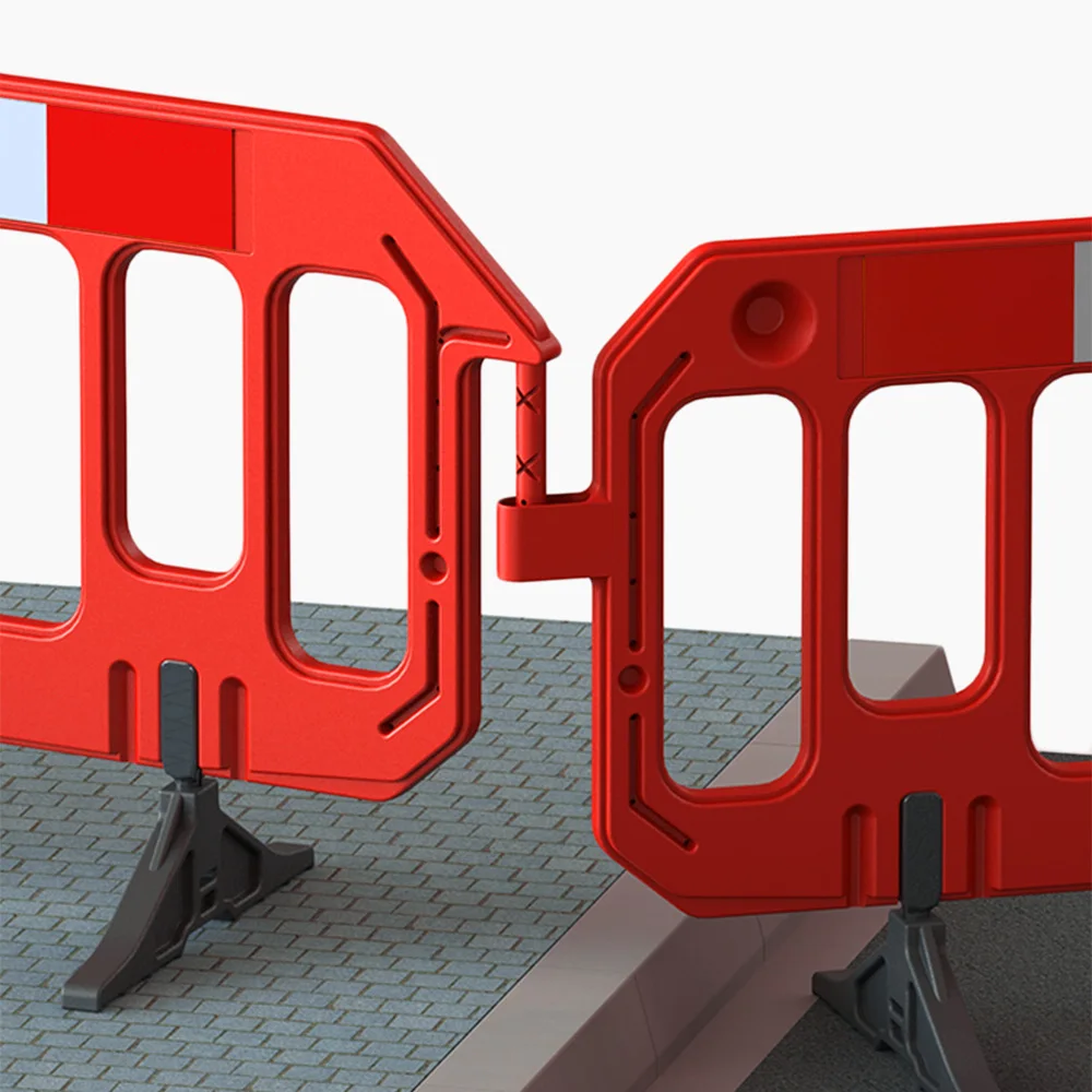 Blue/Yellow/Red Plastic Road Traffic Management Barrier for Roadway Safety Temporary Traffic Barrier Fence details