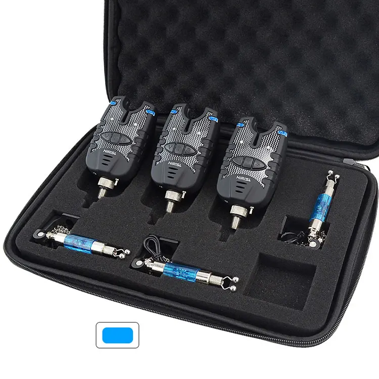 Fishing Bite Alarms Set 4-teilig - LED Alarm Mit Swinger & Box Für Nachtangeln