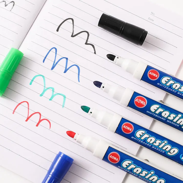 Маркеры для белой доски сухие стираемые тонкие линии без