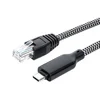 Cavo da 1,5 m con guscio in alluminio, da Type-C a RJ45 Gigabit, lunghezza 15 m.