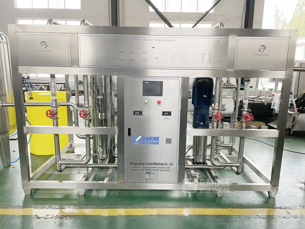5000~6000 liters/ h RO water treatment system drinking water reverse osmosis system made in china