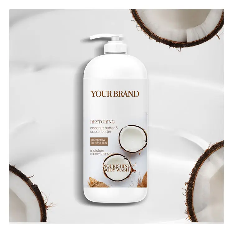 Кокосовое масло ультра влага гель для душа мытья тела частная этикетка натуральная