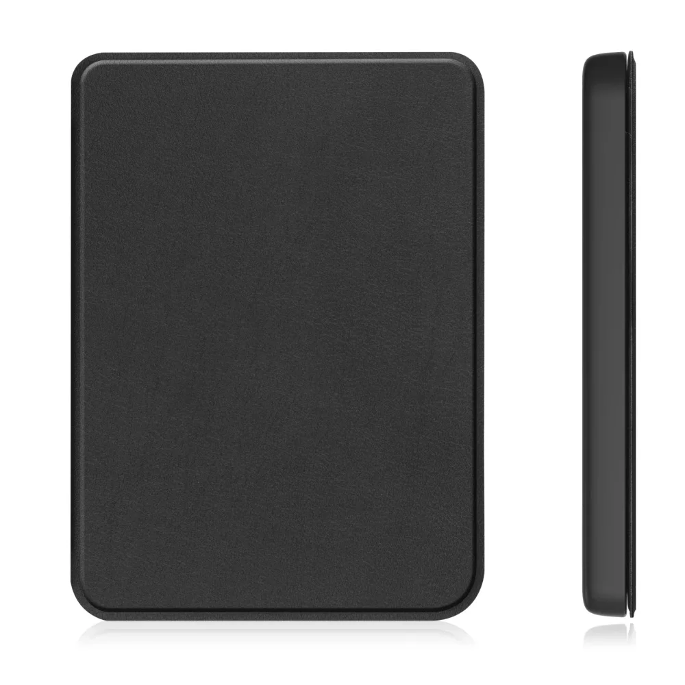 product new tpu leather e reader case scratch resistant  wraparound corner flat case  auto wake function for kobo clara colour laudtec-5