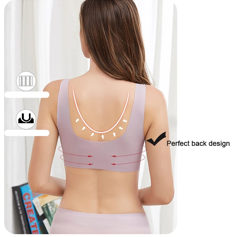 Wholesale Seamless Sports Wireless Underwear For Women Front Closure Plus Size Female Bra Women