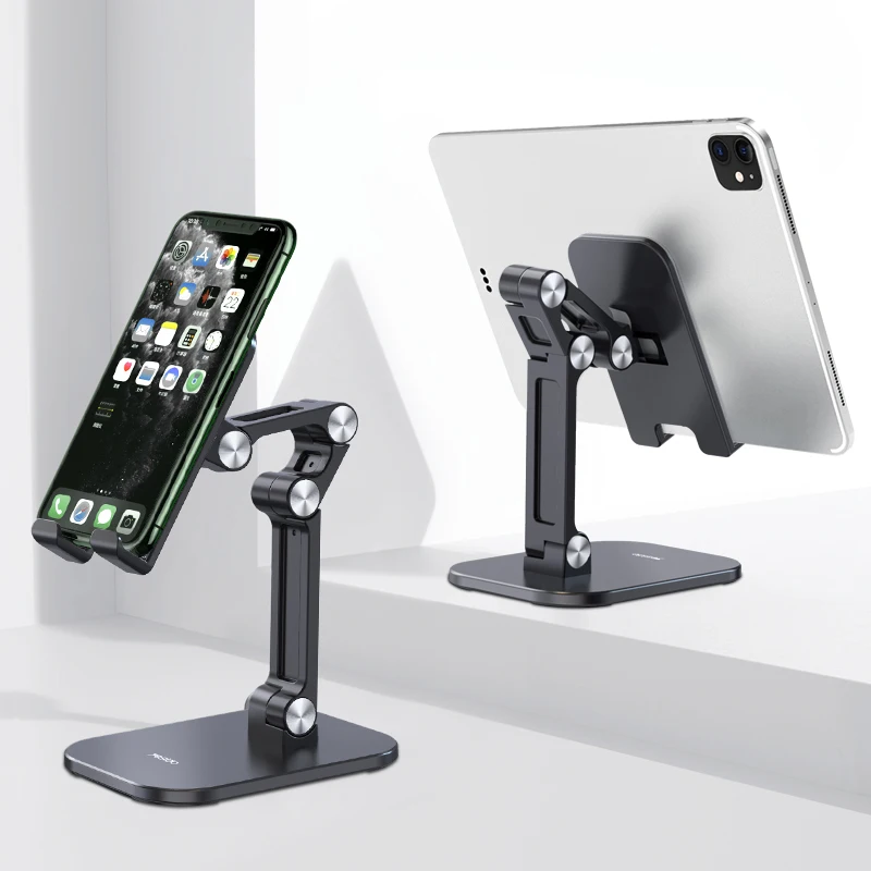 C104 Aluminum Alloy Table Desktop Mobile Phone Holder 360 Adjustable  Kitchen Tablet Mount Stand