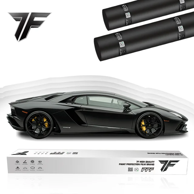 7FFILM TPU PPF Film for Car Matte Black Anti Scratch Ppf Paint Protective Film Auto Repaired Car Wrap Self Healing Black