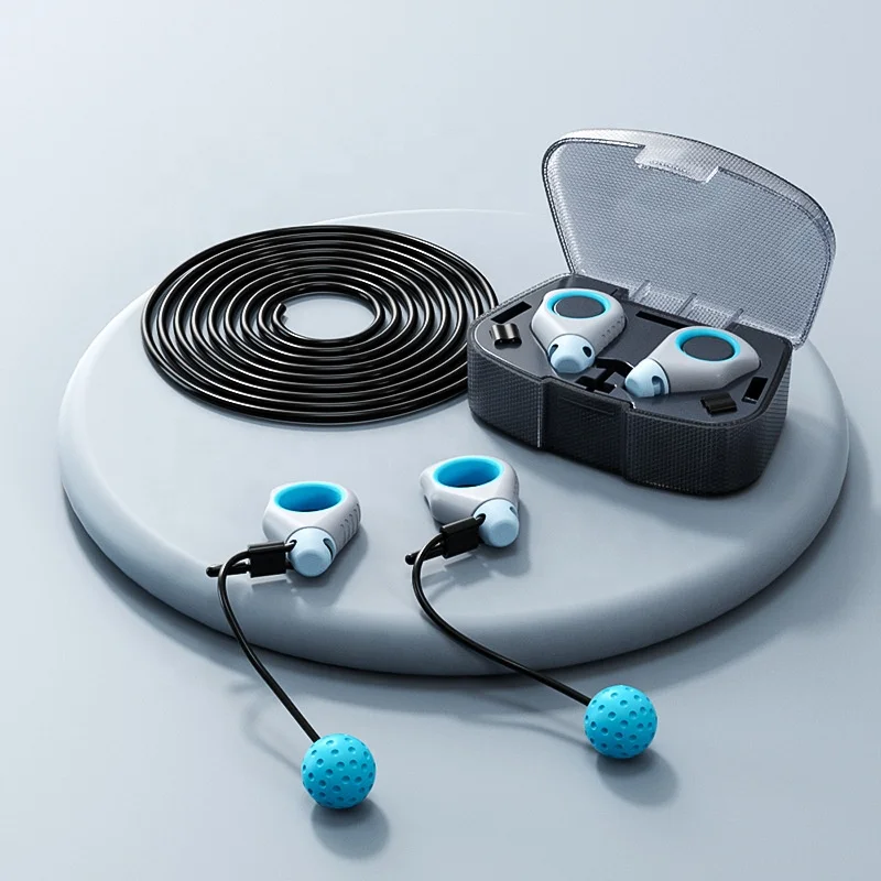 L0068 OEM/ODM Fingertip Finger Ring Jump Rope with Weight Ball Skipping Rope for Fitness, Aerobic Exercise for Home