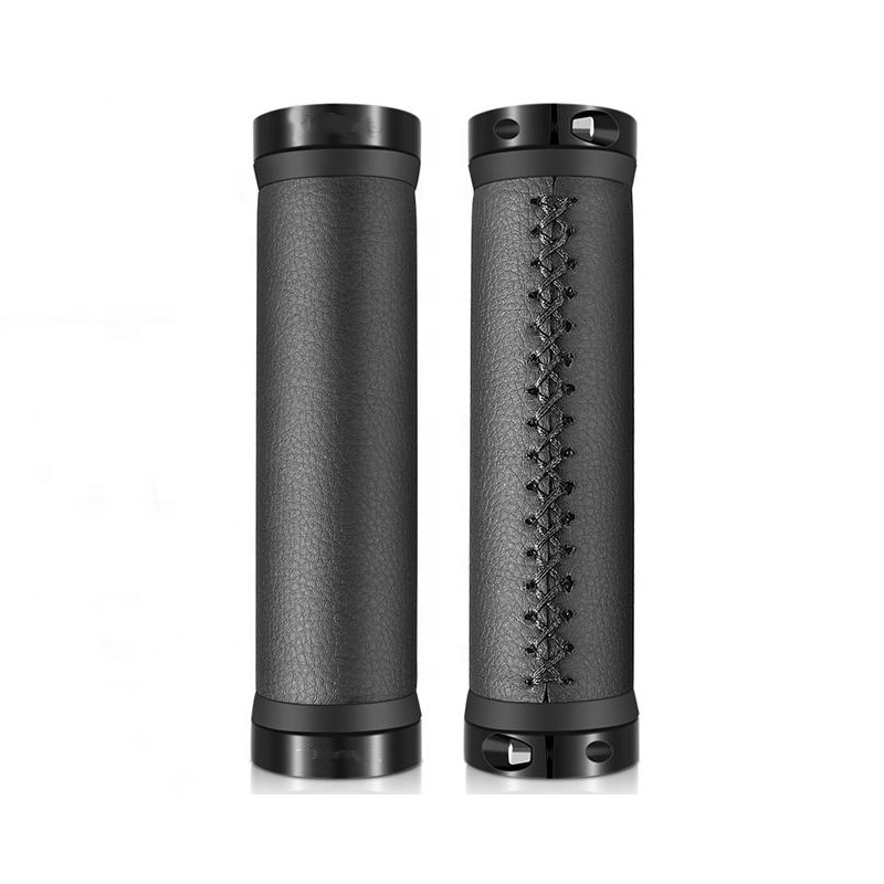 Кожаные ручки для руля велосипеда Супермягкие двухсторонние горного накладки на руль