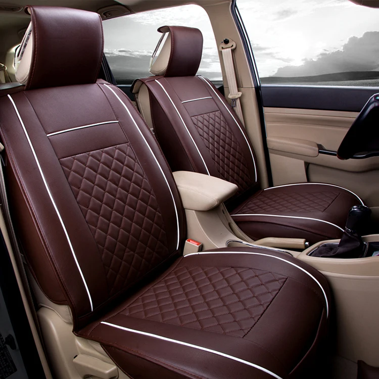 New 2022 Designer 9D Well Fit Custom Wholesale Black and White Car Seat Covers Full Set Luxury for Hyundai Elantra