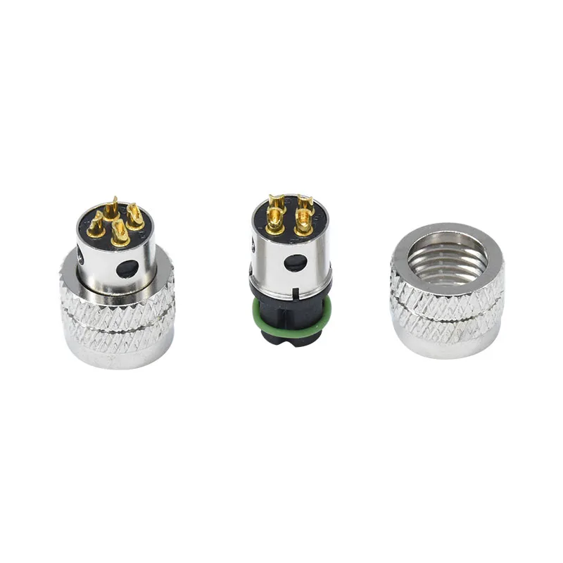 IP67 Waterproof Connector 4-Pin D Code Industrial Circular Electrical Power Moldable Male Female Wire Cable Plug M8 Connections