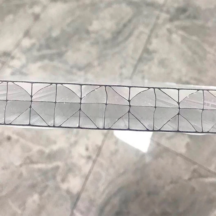 Multiwall structure hollow pc sheet X-structure polycarbonate panel for roofing wall sheet