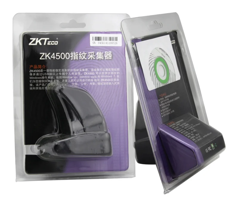 ZK4500 USB Biometric Fingerprint Scanner Fingerprint Sensor USB Fingerprint Reader With Free SDK Support Windows Linux System