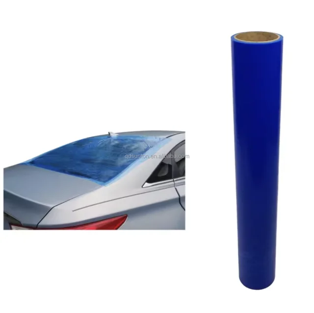 Transparent High Tack 60 Days UVI Protection Windshield Protection 3 Mil Self-Adhesive Collision Wrapping Film Roll