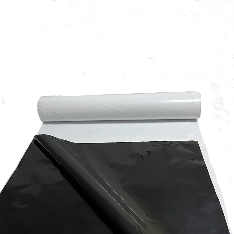 Source 200um 250um 200 250 micron Black and White Polythene Plastic  Flooring Film Sheet for greenhouse on