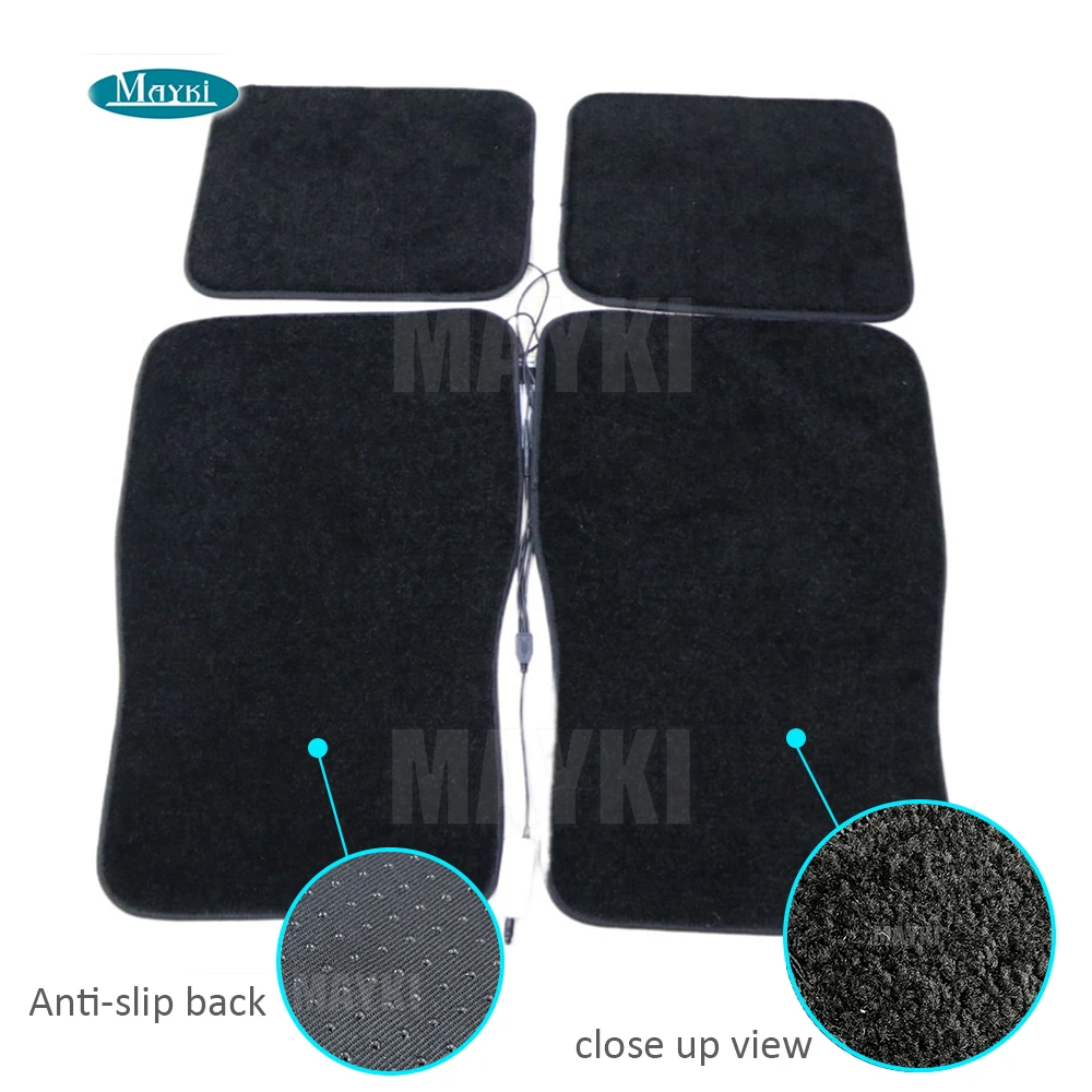 GAOCUNBING Starlight Auto Matten, LED Fiber Optic Mats, 7 Kleuren Waterdicht Antislip Tapijt, Universele Vloer Liner Auto Accessoires voor SUV, Sedan, Van Type-C
