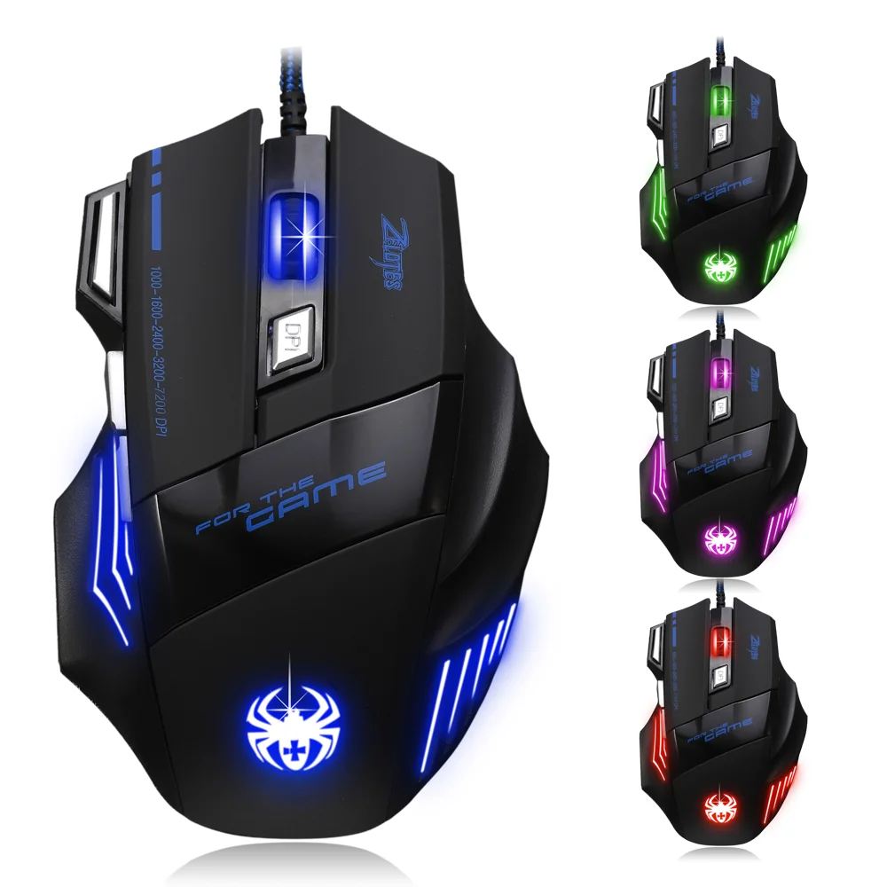 2021 NEW ARRIVAL  5500 DPI RGB 7D GLOWING GAMING MOUSE for COMPUTER