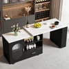White Marble and Black Oak