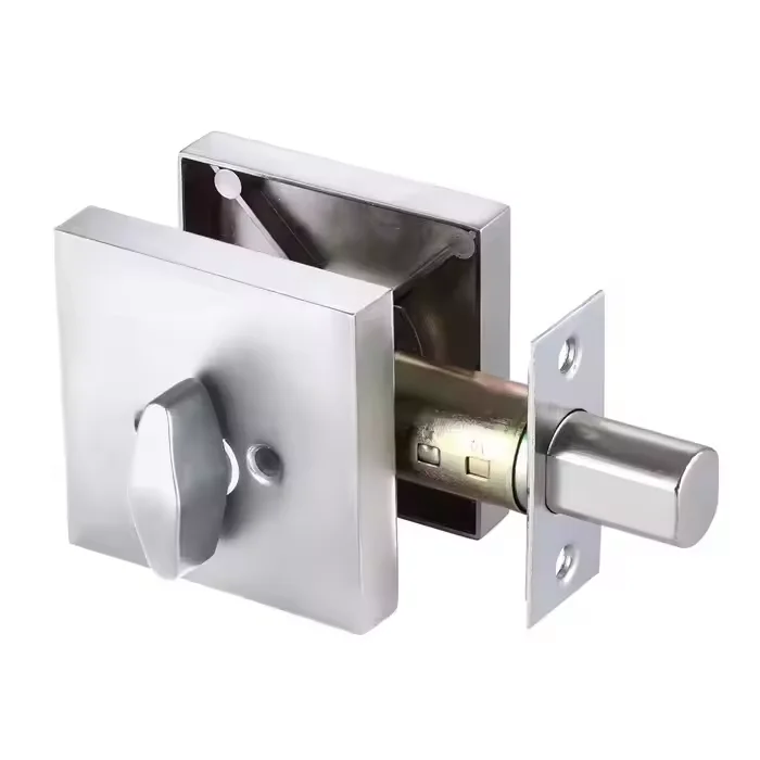 Square Single Keyed Deadbolts for Exterior Doors Black Keyed Outside and Thumb Turn Inside for Door Lock Body