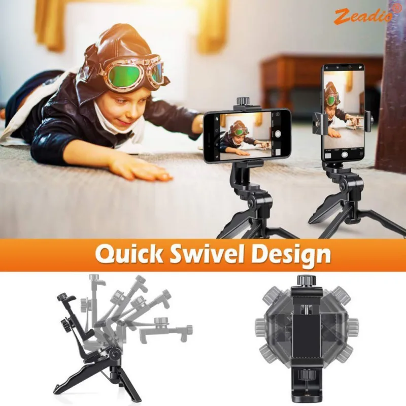 Flexible 360 Rotation Camera Mobile Phone Holder Portable Mini Phone Tripod Stand for Mobile Phone
