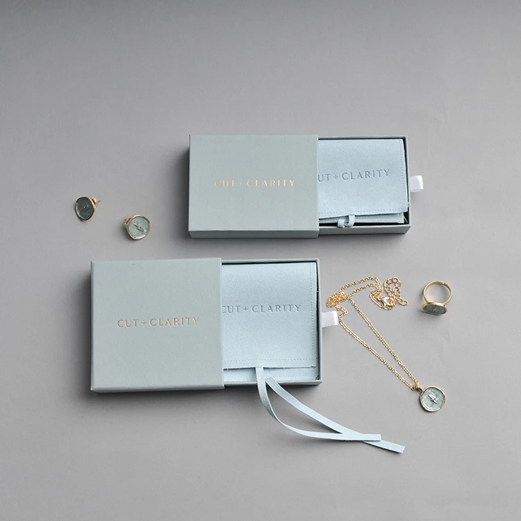Special Custom Modern Minimalist Design High Quality Paper Jewelry Box Packaging Bag