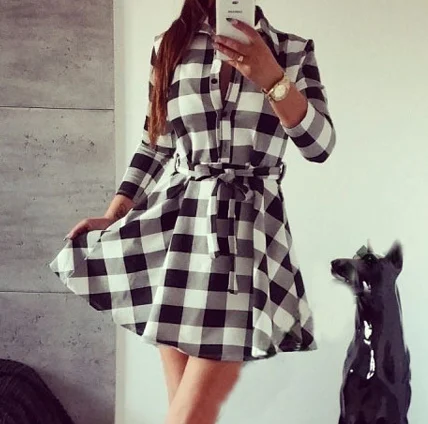 flannel shirt dress